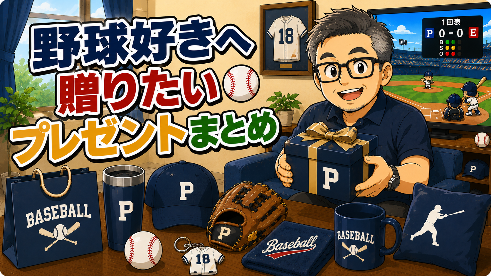 野球好きへ贈りたいプレゼントまとめ